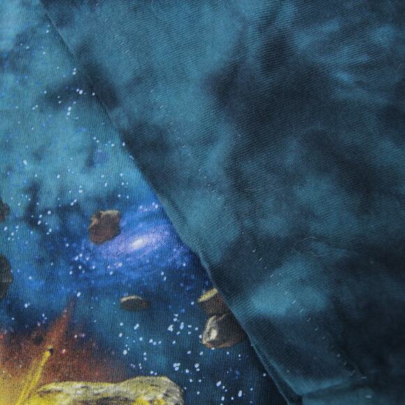 Vintage Astroid Collision Tie Dye Graphic T Shirt - Picture 4 of 7